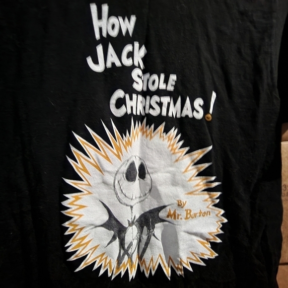 Nightmare Before Christmas How Jack Stole Christmas Black Graphic Tee Women’s S - Picture 3 of 6
